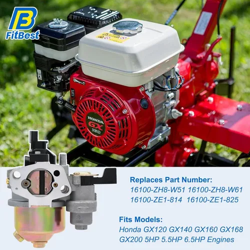 Vista 8 de FitBest, carburador con juntas para Harbor Freight Predator 6,5 HP 212 CC, motor Go Kart OHV