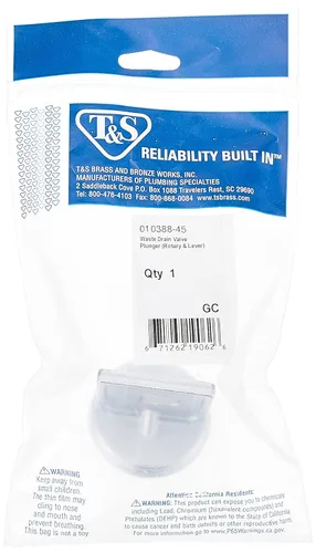 Vista 2 de T&S Brass 010388-45 Émbolo de válvula de drenaje de residuos