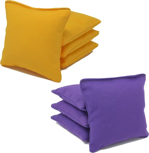 Vista 23 de Bolsas de cornhole con regulación ACA de Donkey Sports (personalizable) Juego de 8. Relleno de maíz.