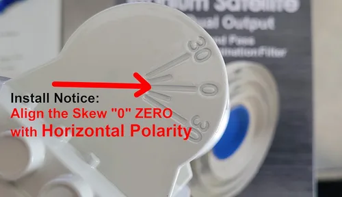 Vista 5 de C-Band LNBF C138 Performance Plus - Filtro de interferencia rojo 0.18 oz 3800-4200MHz