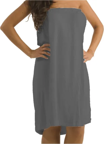 Vista 6 de BY LORA Toallas envolventes de spa para mujer, toalla de baño de microfibra con bolsillo, de secado rápido, envoltura de ducha corporal, tamaño Negro
