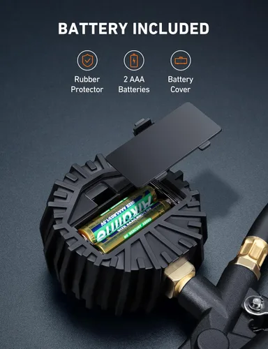 Vista 9 de AstroAI Medidor digital de presión de neumáticos con inflador, portabrocas de aire de 3-250 PSI y accesorios de compresor de alta resistencia