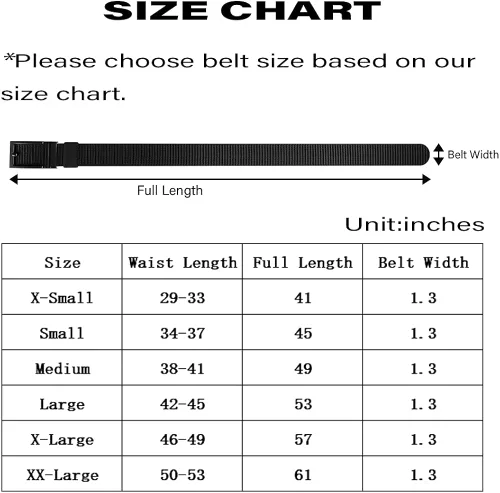 Vista 6 de Cinturón de trinquete JUKMO para hombres, correa de nailon con hebilla deslizante automática