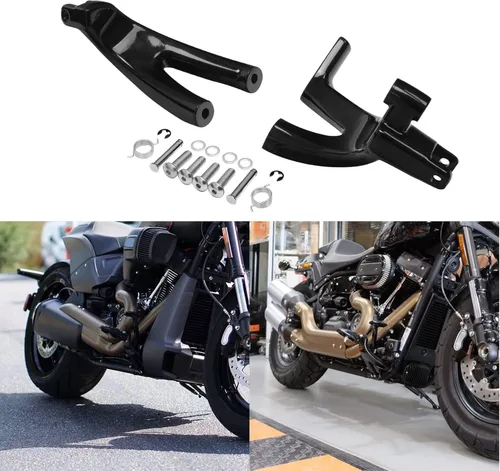 Vista 9 de TCT-MOTORPARTS Kit de montaje para placa de suelo delantero para Harley Softail Slim FLSL 18-25