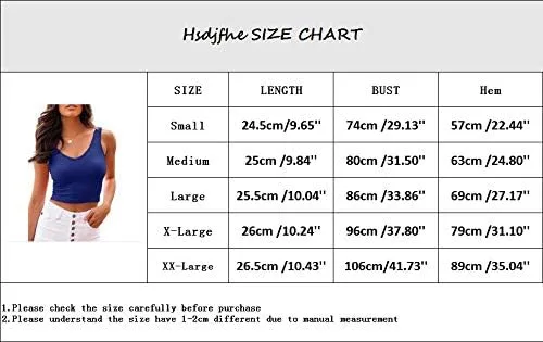 Vista 5 de Hsdjfhe Camiseta sin mangas para mujer cuello en V acanalada sin mangas sexy básica