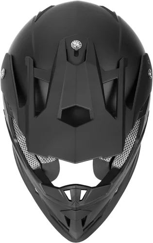 Vista 4 de GLX GX23 - Casco para Dirt Bike/Motocross - Negro Mate, Pequeño - Aprobado por el DOT