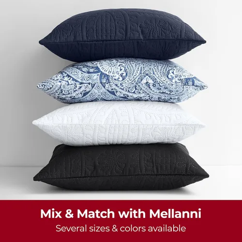 Vista 5 de Mellanni Fundas de almohada – Paquete de 2 fundas decorativas con cremallera oculta – para decoración del hogar y sala de estar, microfibra de doble