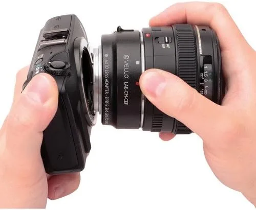 Vista 6 de Vello Adaptador de lente automático para lentes Canon EF/EF-S a cámara Canon EOS M