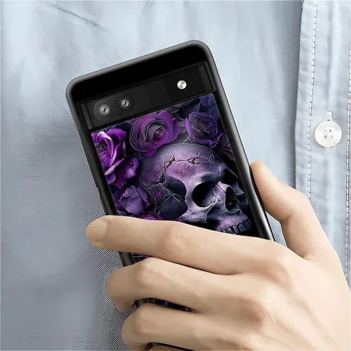 Vista 1422 de Compatible con Google Pixel 4A 5G Mobile Case Creative Acrylic Panel trasero Silicona Protección Grip especialmente diseñado para Google Pixel 4A 5G