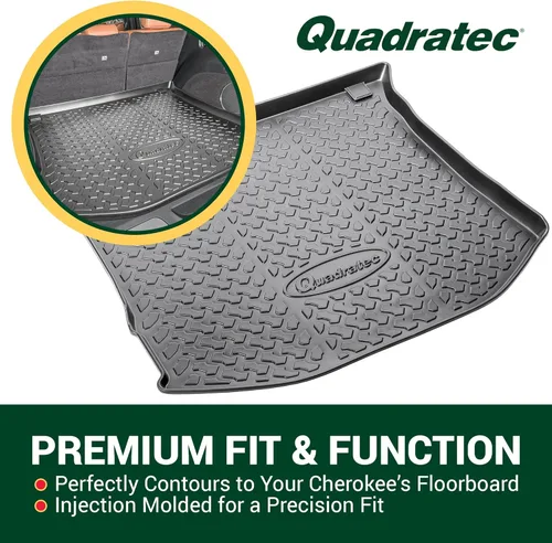 Vista 2 de Quadratec Forro de carga trasero para todo tipo de clima, compatible con Jeep Grand Cherokee WK2 2011-2022, lados extra altos, patrón de banda