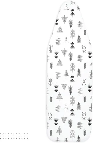 Vista 8 de Encasa XO Funda y almohadilla para tabla de planchar de 49 x 18 pulgadas, acolchado de fieltro de 0.118 in de grosor, ajuste y bloqueo de cordón