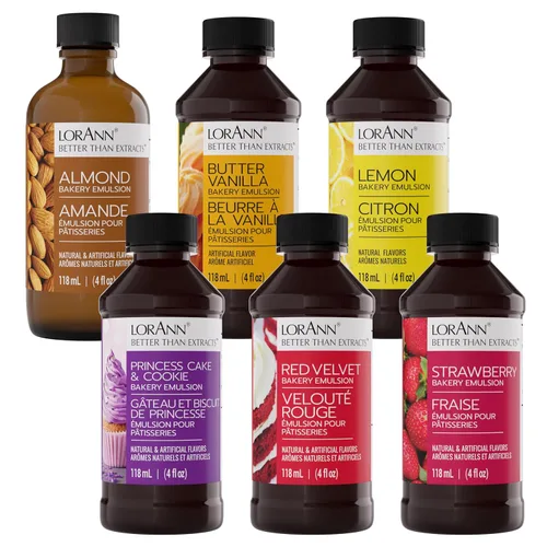 Vista 8 de Lorann Oils Variedad de emulsión de panadería: múltiples sabores, perfecta para mejorar la variedad de horneado en pasteles, galletas y postres, sin