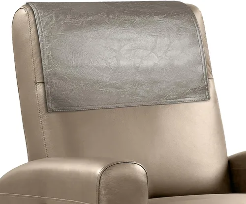 Vista 26 de Funda para reposacabezas para silla reclinable, protector para reposacabezas de piel sintética con correas elásticas, fundas para reposacabezas