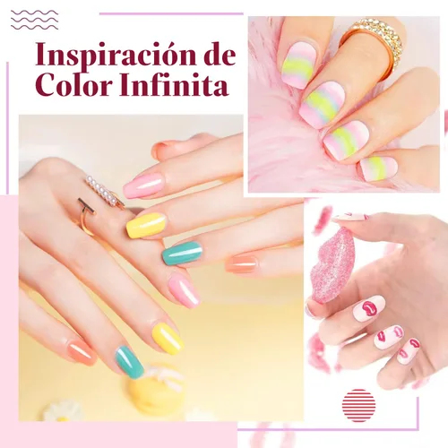 Vista 7 de JODSONE Juego de esmaltes de uñas de gel de 32 colores y 210 piezas de Varios