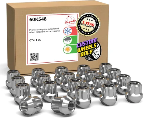 Vista 9 de Wheel Accessories Parts 20 piezas de tuercas de llanta M14x1.5, rosca de 14x1.5, tuerca de seguridad tipo bellota, 1.4" de largo, negras