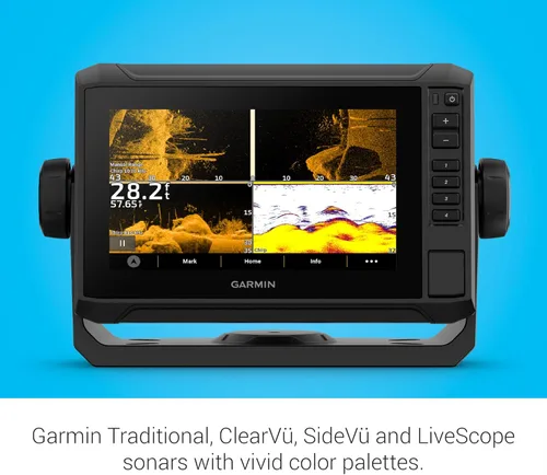 Vista 3 de Garmin ECHOMAP UHD2 73sv sin transductor, plotter de pantalla táctil de 7 pulgadas, Garmin Navionics+ U.S. Inland