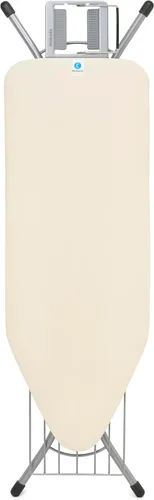 Vista 15 de Brabantia - Tabla de planchar C - Soporte extra grande para unidad de vapor - Altura ajustable - Pies de goma antideslizantes - Funda de algodón