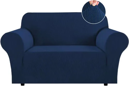 Vista 9 de Funda elástica para sofá Flamingo P de alto estiramiento, funda antideslizante para sofá de 3 cojines, protector lavable para muebles con mascotas