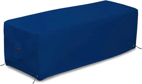 Vista 9 de Covers & All Cubierta rectangular para hoguera, hecha de tela de poliéster de 18 onzas con propiedades impermeables y resistentes a los rayos UV