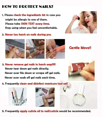 Vista 6 de AIMEILI Esmalte de uñas de gel UV LED, capa base y capa superior