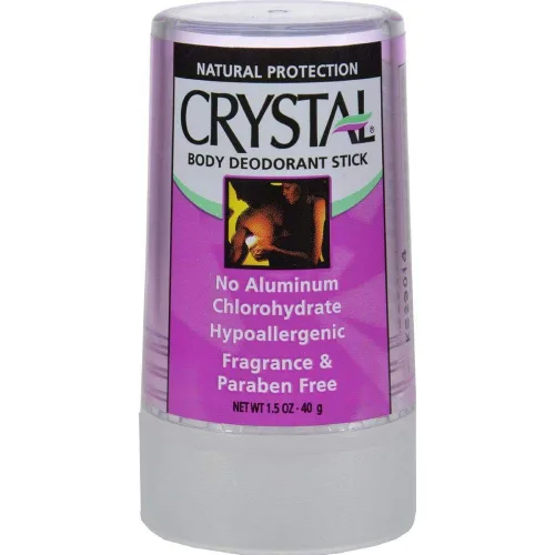 Vista 2 de Crystal Essence Desodorante corporal en barra de viaje, sin perfume, 1.5 onzas (paquete de 2)