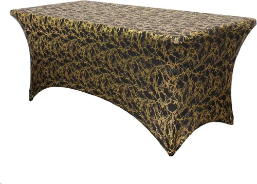 Vista 63 de YOUR CHAIR COVERS - Fundas rectangulares de elastano para mesas de 4 pies, manteles ajustados para eventos de boda, decoraciones de patio, tela