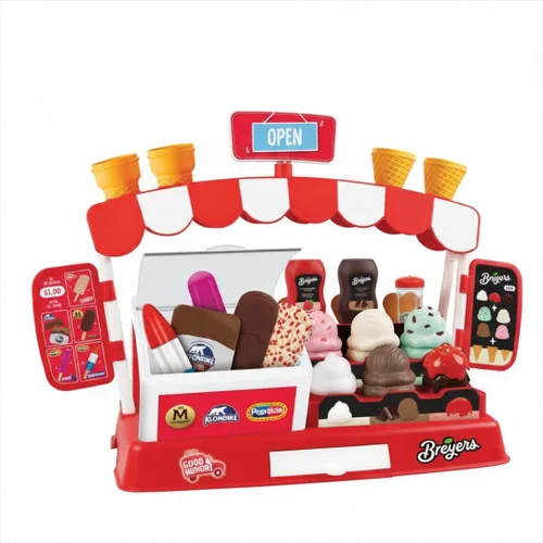 Casdon Juego oficial de heladería | Juguete de simulación de helados para niños mayores de 2 años | con buen humor, paleta, magnum, Klondike y