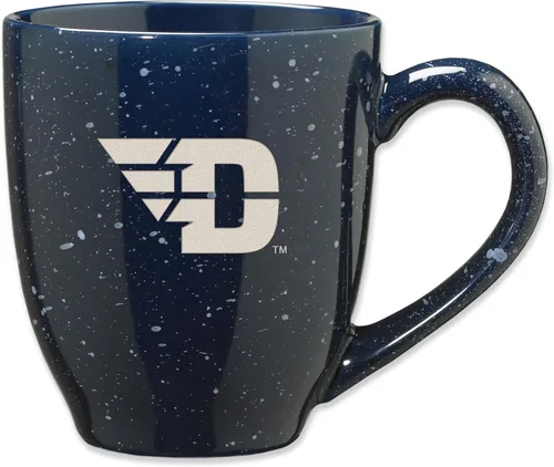 Vista 158 de Rico Industries NCAA Saint Joseph's (PA) Hawks Logo Principal Color Marrón 16 oz Logotipo del Equipo de Color Láser Grabado en Cerámica Moteada Taza