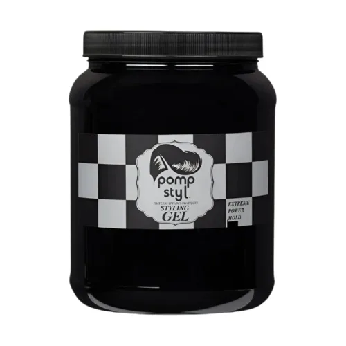 Extreme Power Hold Gel para peinar el cabello para hombres - Sin alcohol, a base de agua - Fuerte sujeción para todo tipo de cabello - 64 oz