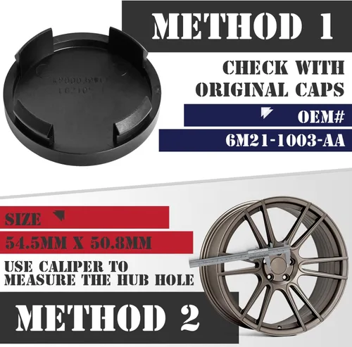 Vista 3 de KitsPro - Tapas centrales de 2.15 pulgadas para aros, compatibles con tapas centrales para aros de Ford (6M21 1003 AA) para aros de Edge Escape