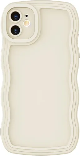 Vista 36 de Anuck Funda para iPhone 11 Case Wave, diseño de marco ondulado para mujeres y niñas, linda funda de teléfono estética ondulada de color sólido, TPU