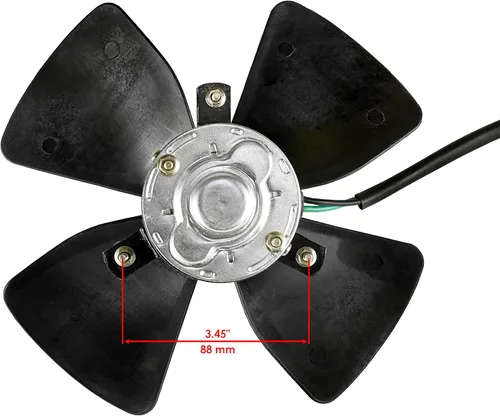 Vista 3 de Caltric Motor del ventilador de refrigeración del radiador compatible con Honda TRX450FE Foreman 450 4x4 ES 2002 2003 2004