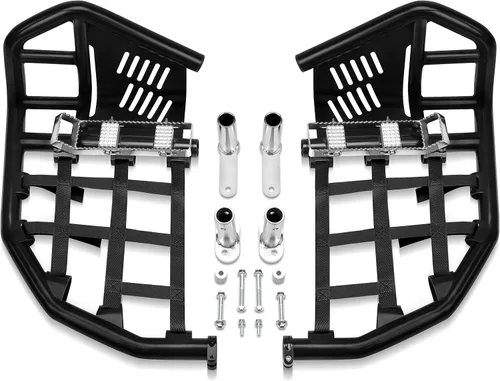 JY PERFORMANCE Barra Nerf compatible con Yamaha YFZ450 YFZ 450 1999-2022 Protector de talón (no se adapta a YFZ 450R) (negro)
