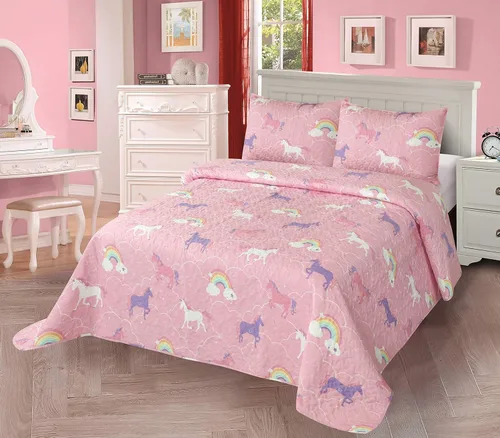 Vista 10 de Colcha edredón de 2 piezas tamaño Twin para niños/adolescentes varones, dinosaurios, verde militar, azul, naranja, multicolor, ropa de cama nueva