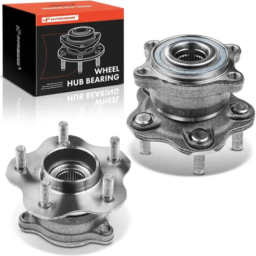A-Premium 2 rodamientos de rueda trasera y conjunto de cubo con 5 lengüetas compatibles con Infiniti y Nissan - 2007-2022 - EX35, EX37, FX35, FX37,