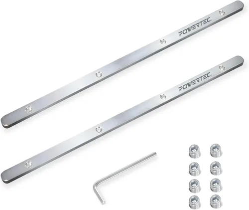 Vista 12 de POWERTEC Soporte de riel guía para sierra de pista, 2 unidades – Estante de almacenamiento universal de ABS para pared y techo con accesorios