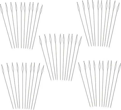 Vista 10 de The Beadsmith Basic Elements - Agujas plegables de 2.5 pulgadas de largo, alambre trenzado flexible, ojo grande, fácil de enhebrar, 4 agujas medianas