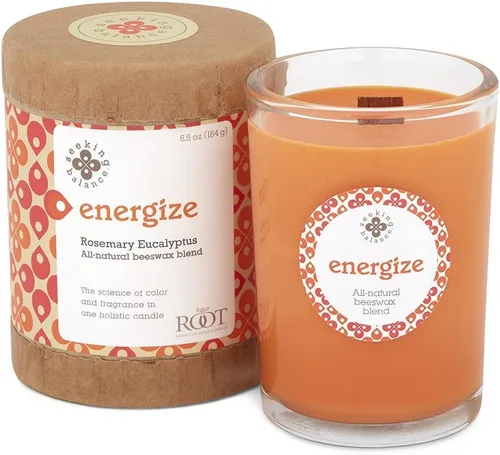 Vista 51 de Root Candles Seeking Balance Vela de spa con mecha de madera, velas de aromaterapia, 6.5 onzas, calma: Hoja de laurel y abedul