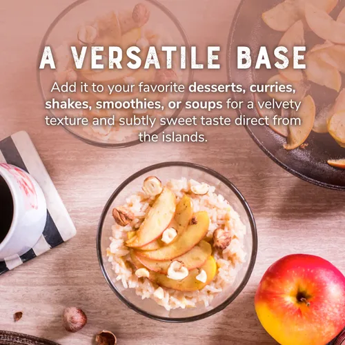 Vista 5 de Nature's Greatest Foods Leche de coco orgánica, 13.5 onzas, sin goma guar, sin conservantes, sin gluten, vegana y kosher, 17-19% de grasa de leche