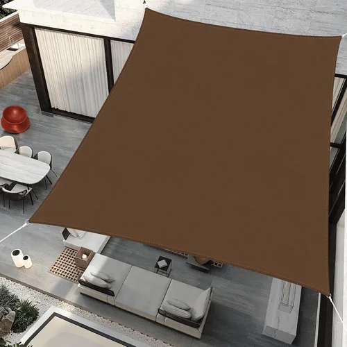Vista 27 de RICHIE Toldo rectangular mejorado de 6 x 10 pies, resistente al agua y bloquea los rayos UV, para patio al aire libre, césped, playa, jardín Gris