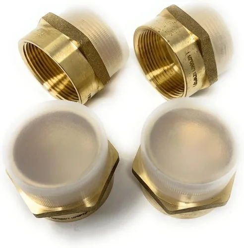 Vista 26 de Cascada Adaptador de latón sin plomo, rosca G BSPP macho a NPT hembra (1" x 1" (1 pieza))