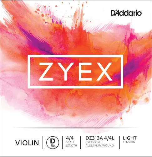 Vista 22 de D'Addario Zyex - Juego de cuerdas para violín (escala 4/4, tensión media)