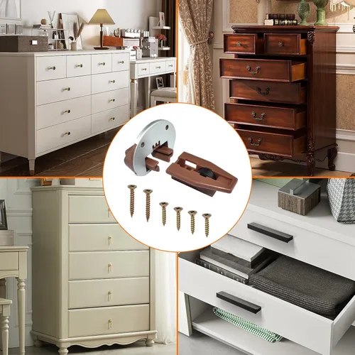 Vista 7 de Kit de guía de cajones compatible con Kenlin Rite-Trak II Modelo #168 Kit de repuesto con respaldo de metal y rodillo para la mayoría de fabricantes