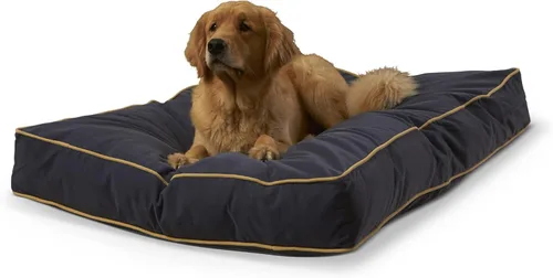 Vista 32 de South Pine Porch Buddy - Cama rectangular reversible de microfibra para perro con funda extraíble, lavable a máquina, cacao, extra pequeña