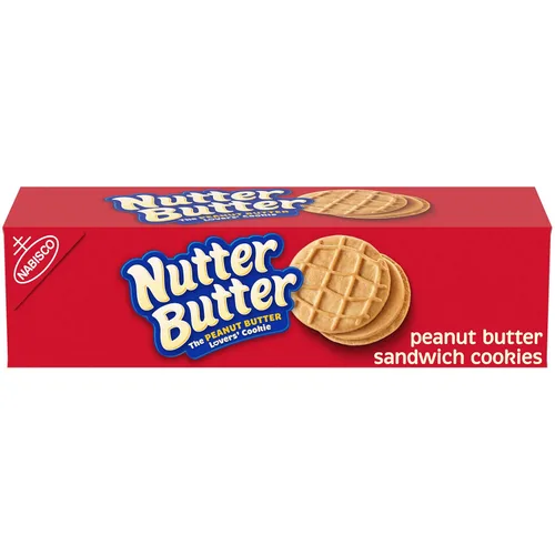 Vista 21 de NUTTER BUTTER Galletas sándwich de mantequilla de maní, tamaño familiar, 16 onzas