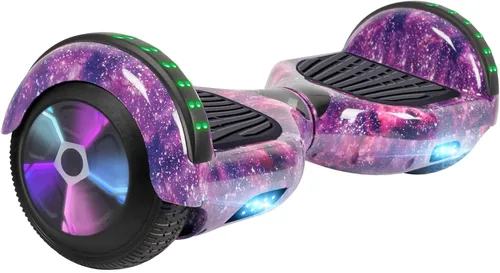 Vista 16 de FLYING-ANT Patinete autoequilibrante de 16.51 cm con altavoz y luces LED rojas