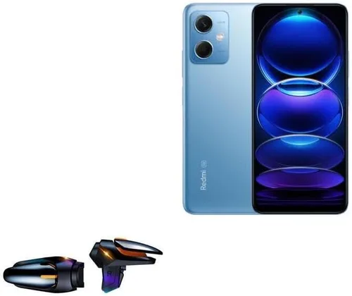 BoxWave Equipo para juegos compatible con Xiaomi Redmi Note 12 - Pantalla táctil QuickTrigger Auto, botones de disparo Autofire Gaming Mobile FPS -