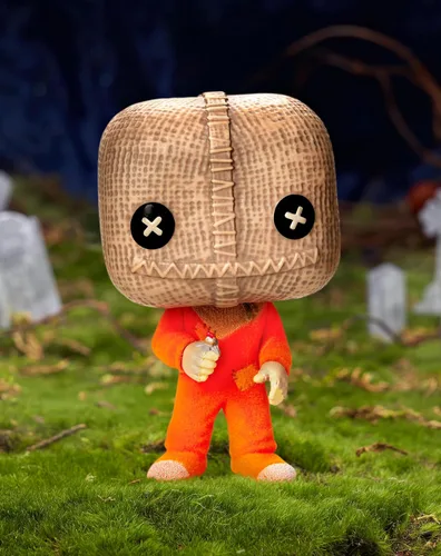 Vista 2 de Funko Figura Spirit Halloween Trick 'r Treat Sam with Razor Flocked POP! Horror Collectible