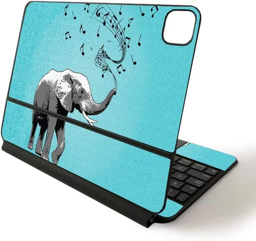 Vista 24 de MightySkins - Skin para Apple Magic Keyboard para iPad Pro de 11 pulgadas (2020) - Sushi Funda protectora de vinilo duradera, y única, aztec fox