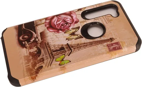 Vista 7 de Para Motorola Moto G Stylus XT2043, Moto G Power XT2041 (versión 2020) - Funda híbrida para teléfono con imagen - Torre Eiffel AD1